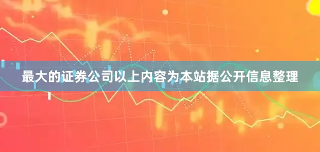 最大的证券公司以上内容为本站据公开信息整理